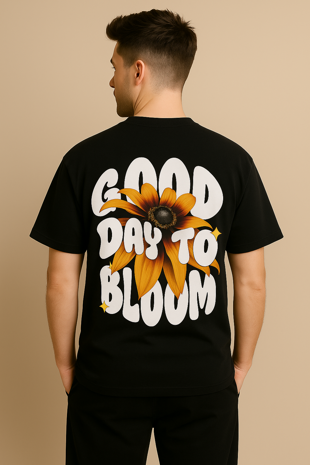 Valion Oversized T-Shirt – Good Day To Bloom Edition (Black)