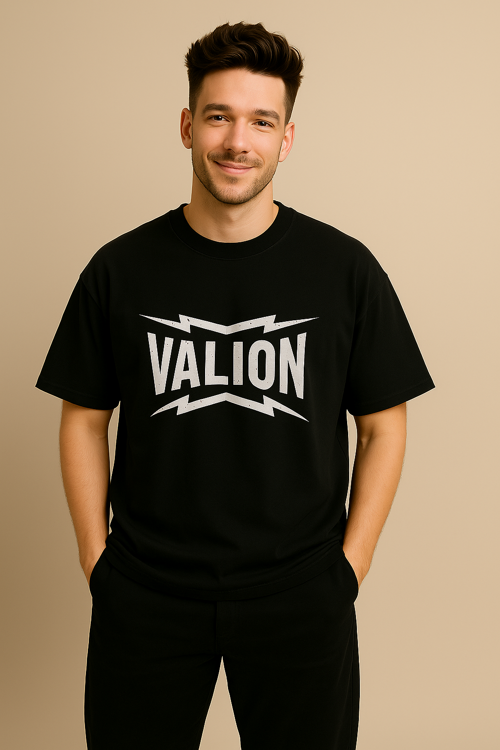 Valion Oversized T-Shirt – Good Day To Bloom Edition (Black)