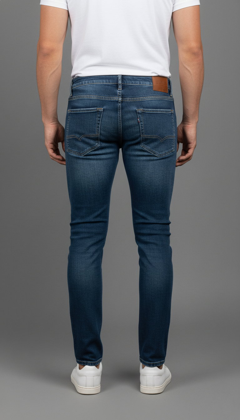 Killer Men’s Slim Fit Stretchable Denim Jeans – Mid Blue Wash