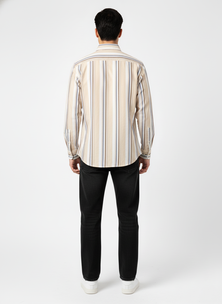 Men’s Vertical Striped Tailored-Fit Shirt – U.S. Polo Assn