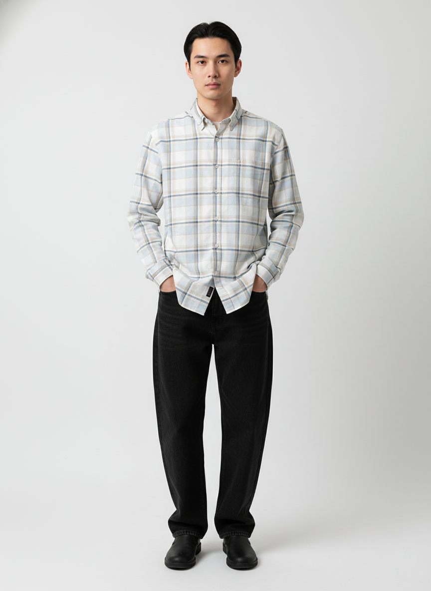 Men's Classic Checked Cotton Shirt