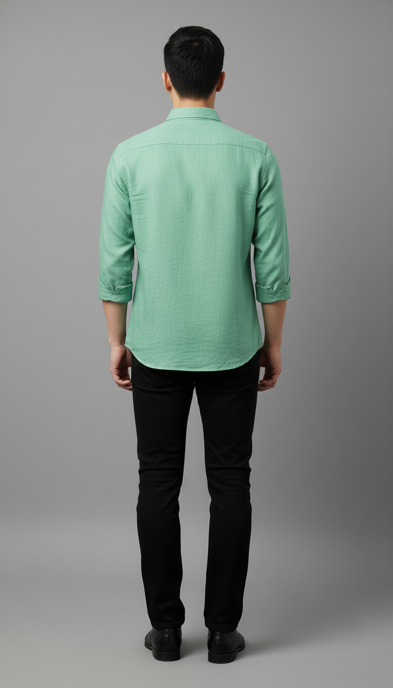 Allen Solly Men’s Mint Green Formal Shirt