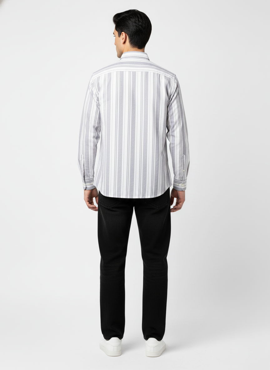 Men’s Tailored Fit Vertical Striped Shirt – U.S. Polo Assn