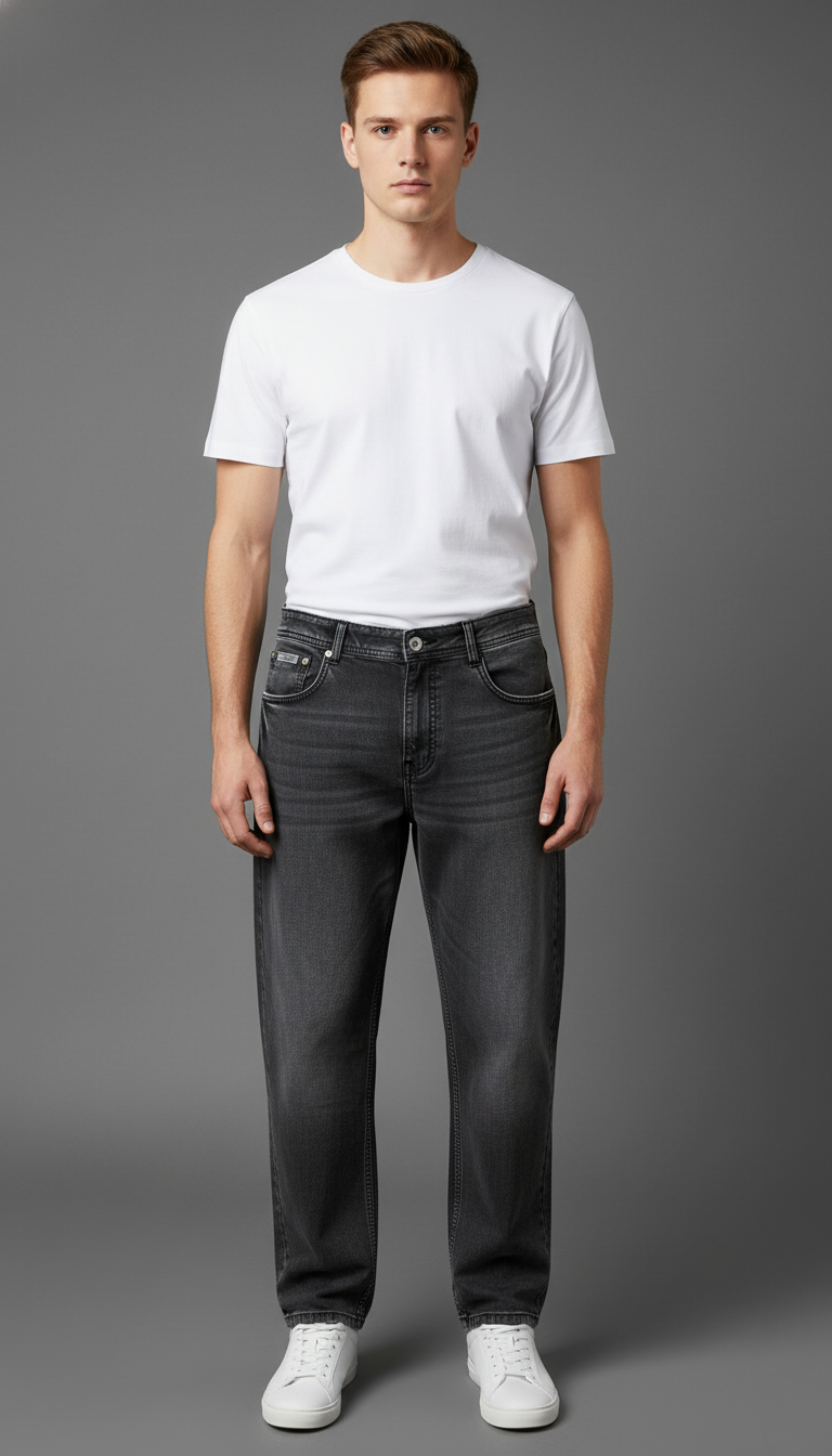 U.S. Polo Assn. Men's Charcoal Grey Relaxed Fit Jeans